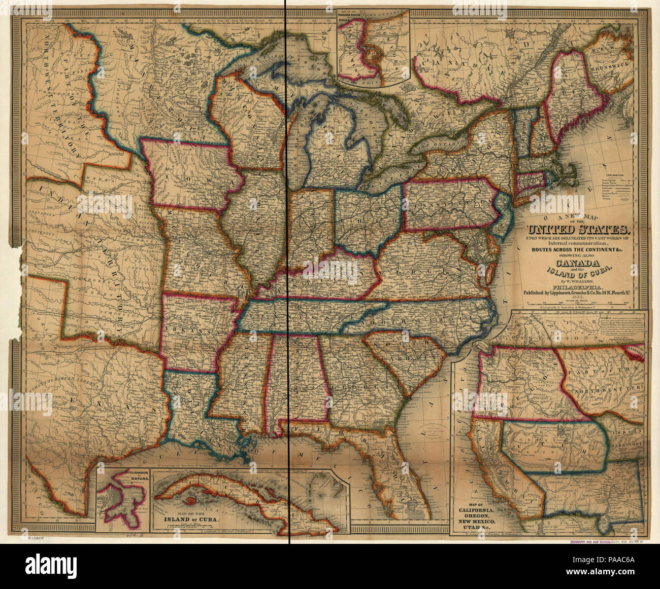 A new map of the United States. Upon which are delineated its vast 