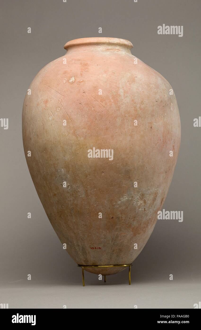 Jar. Date: ca. 3850-2960 B.C.. Museum: Metropolitan Museum of Art, New York, USA. Stock Photo