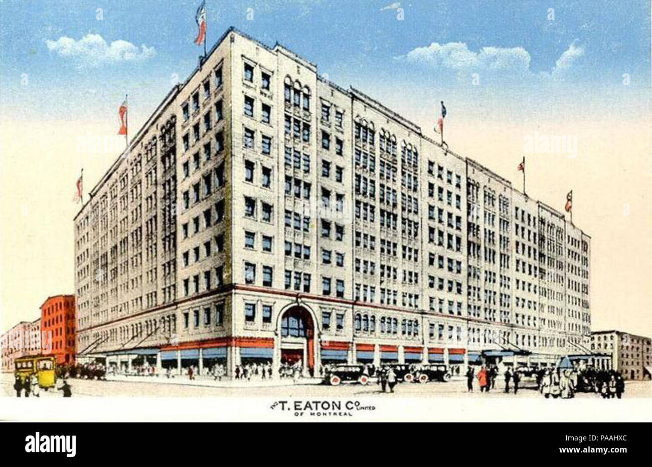 205 Postcard of Montreal Eaton's department store Stock Photo Alamy