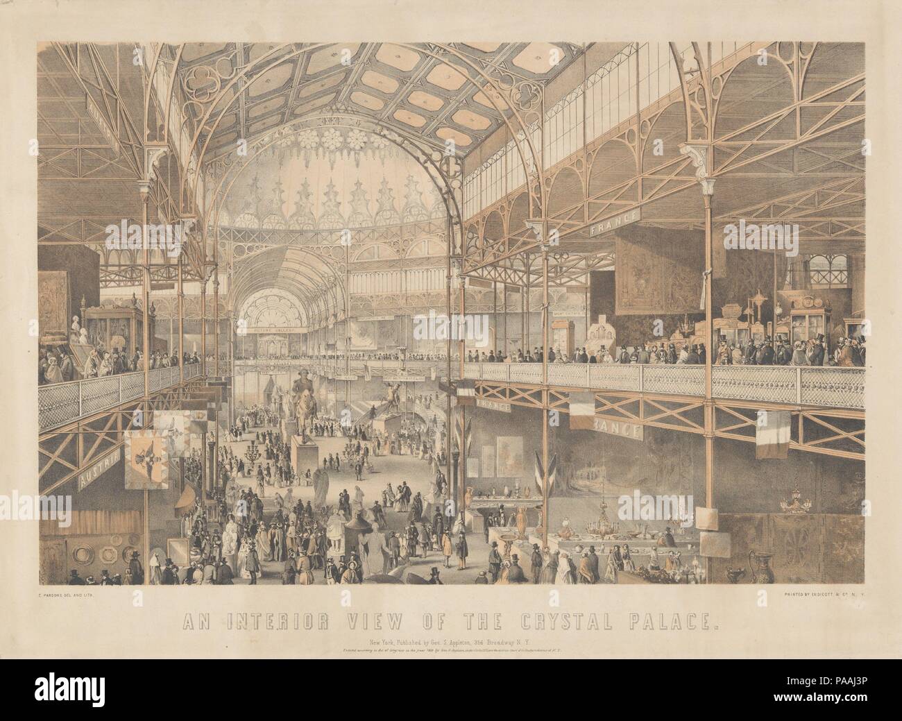 Historical 1850s new york city hi-res stock photography and