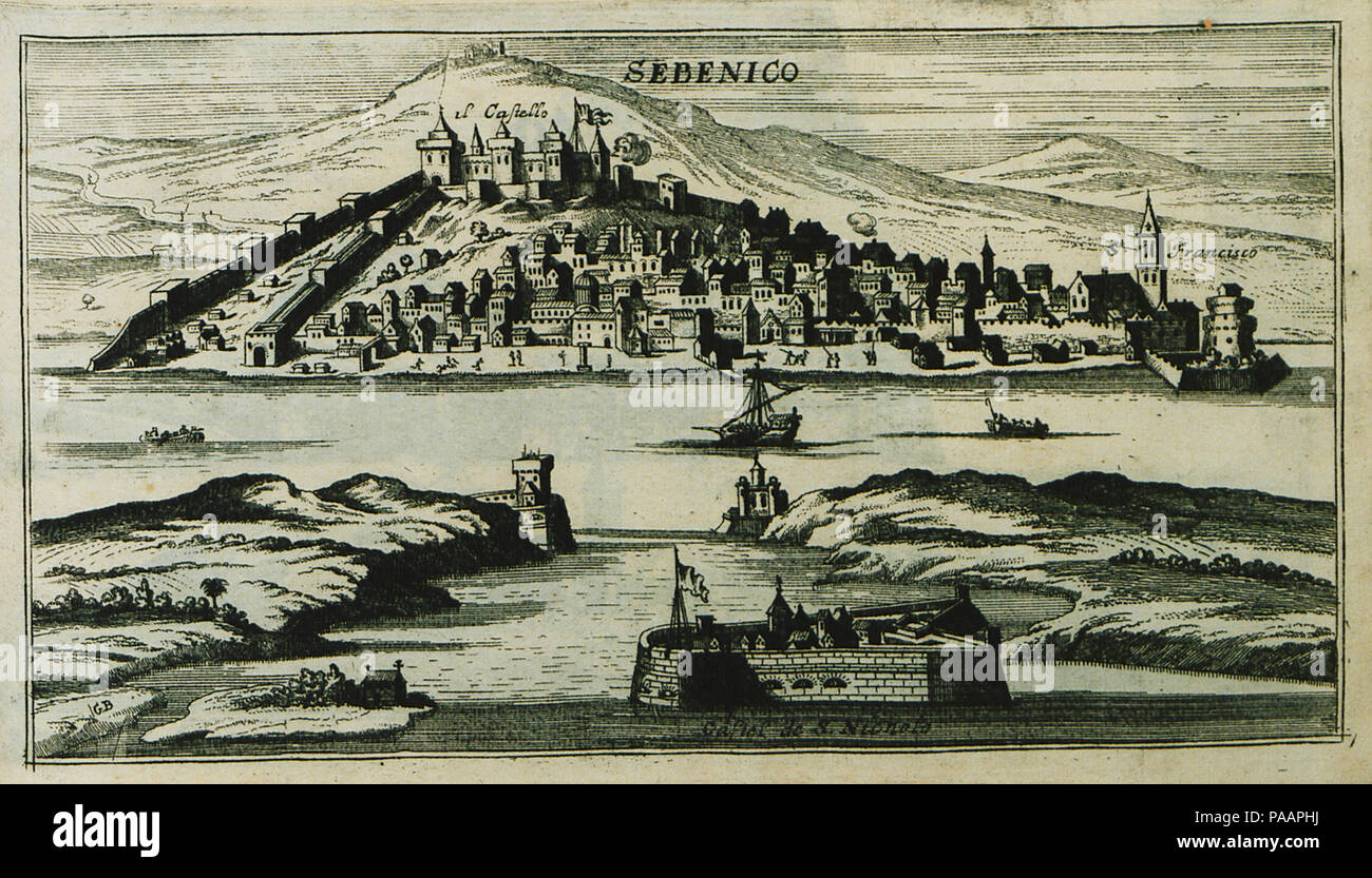 231 Sebenico - Peeters Jacob - 1690 Stock Photo
