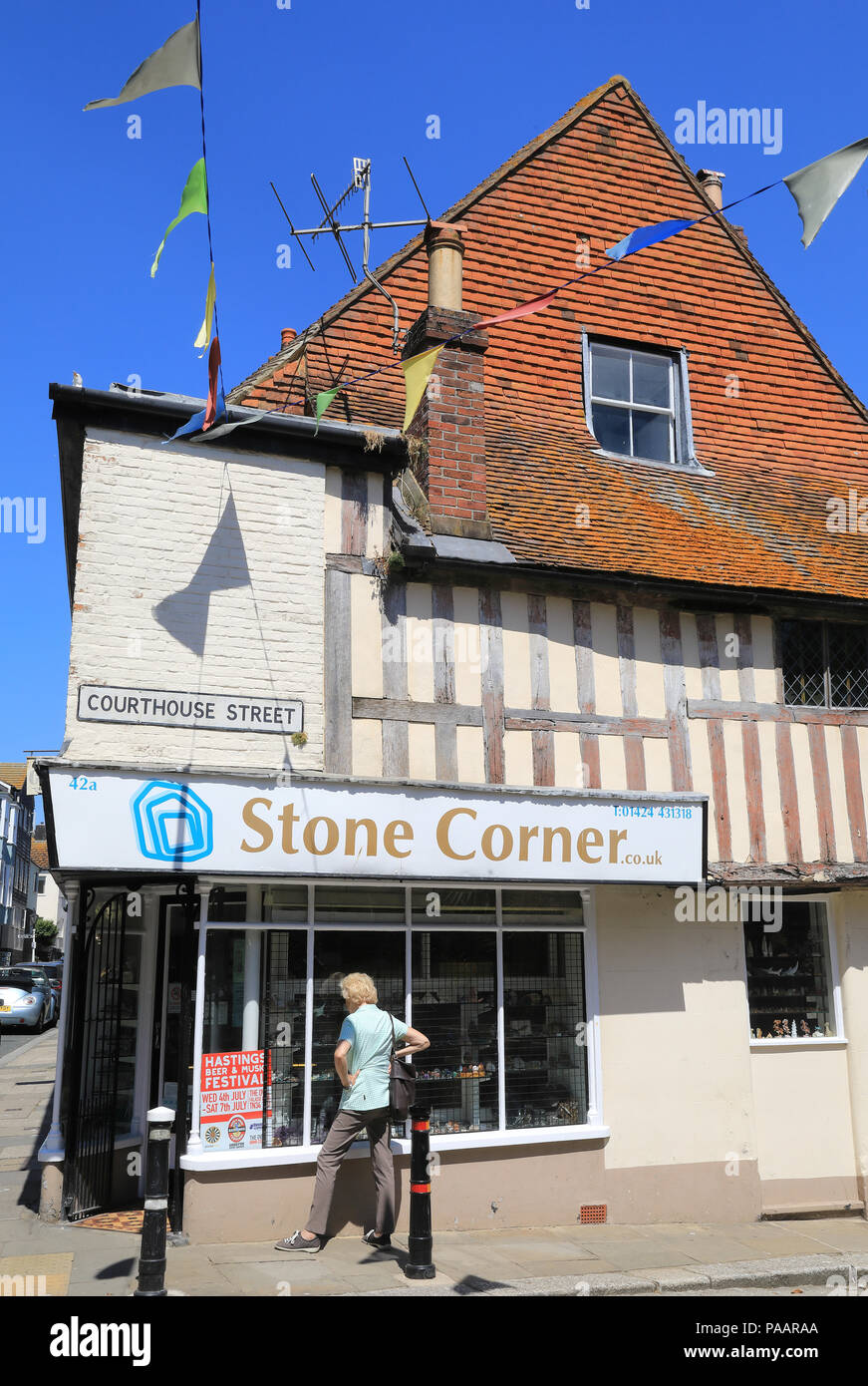 Hastings old town shops hires stock photography and images Alamy