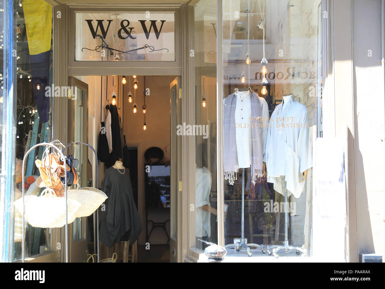 Warp & Weft independent boutique on vibrant Street in Hastings