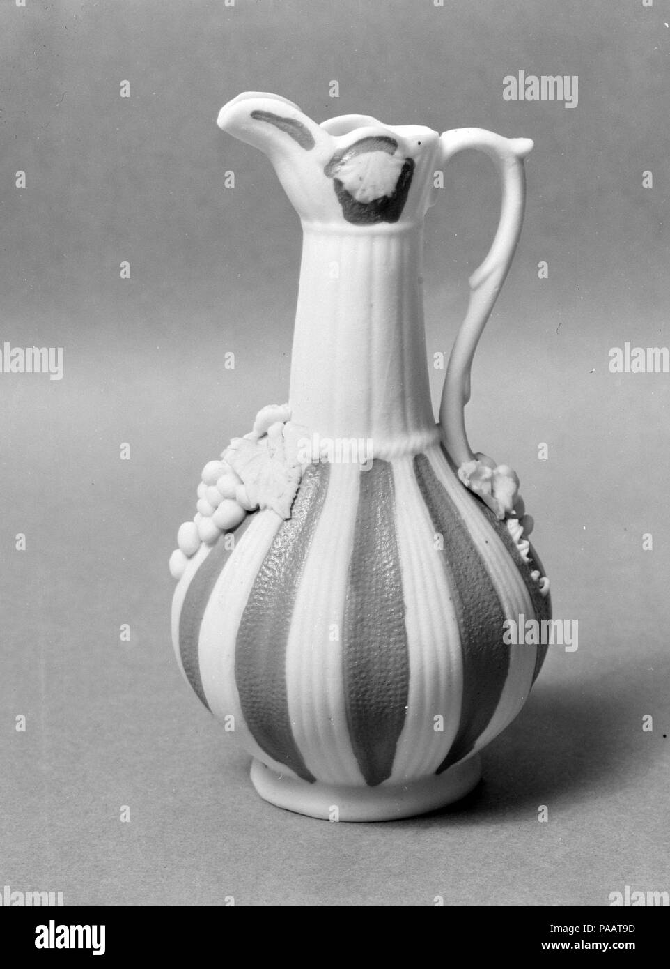 Ewer. Culture: American. Dimensions: H. 5 7/8 in. (14.9 cm); Diam. 3 1/4 in. (8.3 cm). Date: 1830-70. Museum: Metropolitan Museum of Art, New York, USA. Stock Photo