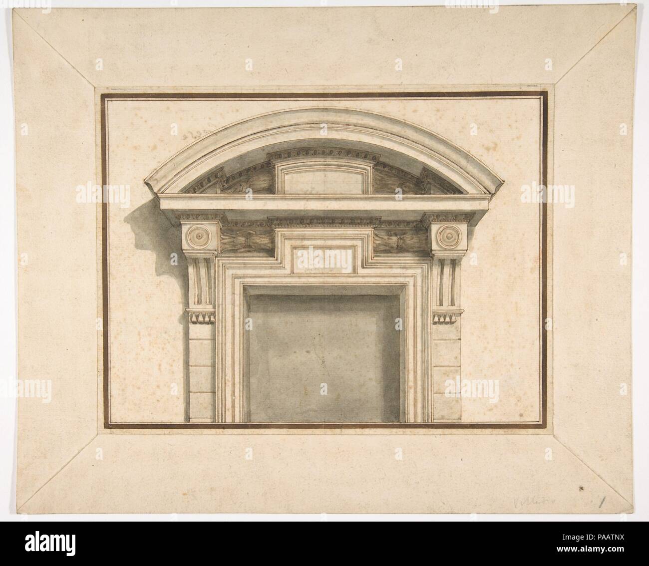 Drawing For A Door Frame Artist Lorenzo Sarti Italian Bologna