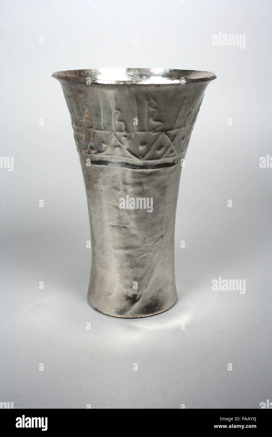 Beaker. Culture Chimú. Dimensions Height 7 1/2in. (19.1cm) Diameter