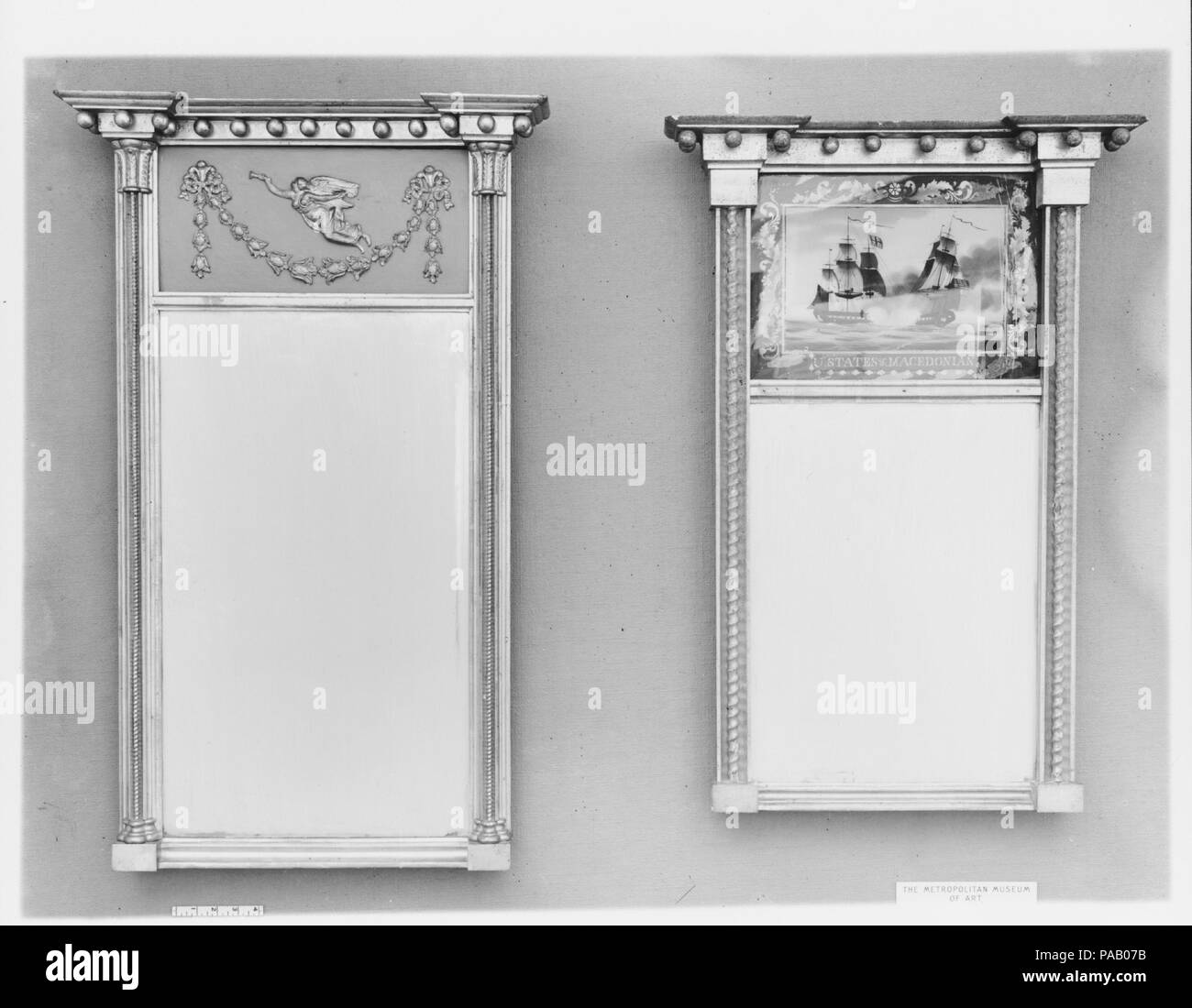 Looking Glass. Dimensions: 31 1/2 x 21 3/4 in. (80 x 55.2 cm). Date: 1812-20. Museum: Metropolitan Museum of Art, New York, USA. Stock Photo