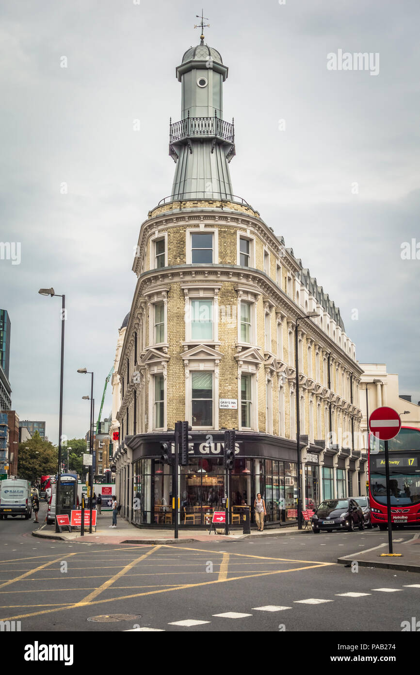 5 Guys Burger Chain Restaurant In The Lighthouse Building On Grays Inn Road Kings Cross London Uk 5 Guys Burger Chain Restaurant In The Lighthouse Building On Grays Inn Road Kings Cross London Uk