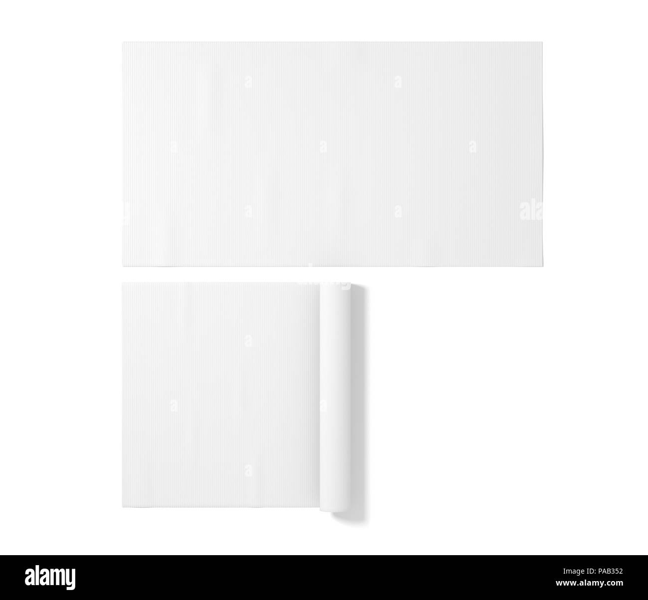 Download Blank White Rubber Sport Mat Mockup Isolated 3d Rendering Clear Yoga Carpet Mock Up Plain Portable Fitness Floor Pad Template Empty Sponge Rug Fo Stock Photo Alamy