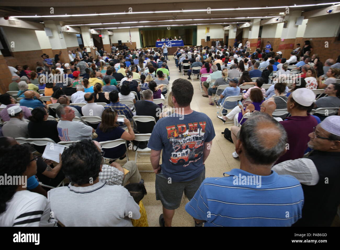 New York City, United States. 19th July, 2018. Residents have their say