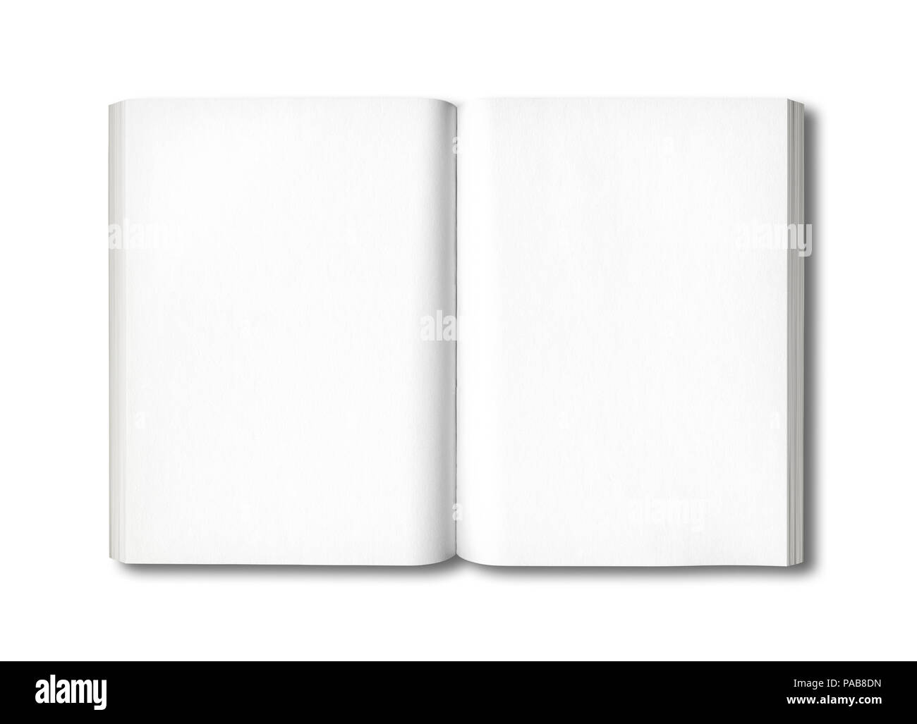 Open book isolated on a white background Stock Photo - Alamy
