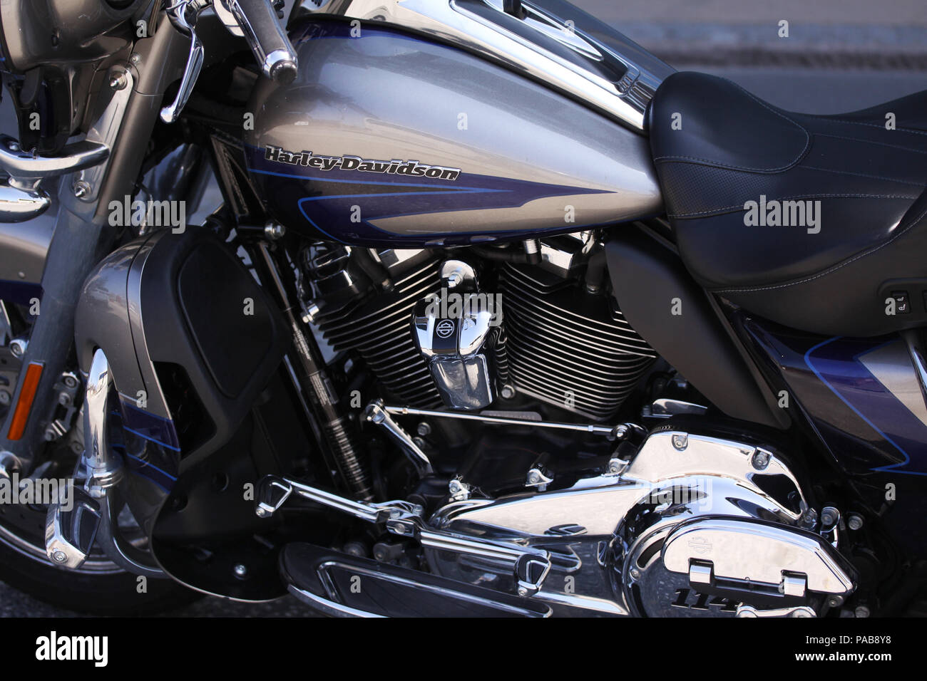 Copenhagen, Denmark July 21, 2018 Harley Davidson Screamin Eagle