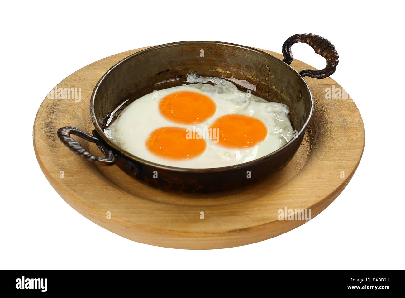 Fried Egg on frying a pan Stock Photo - Alamy