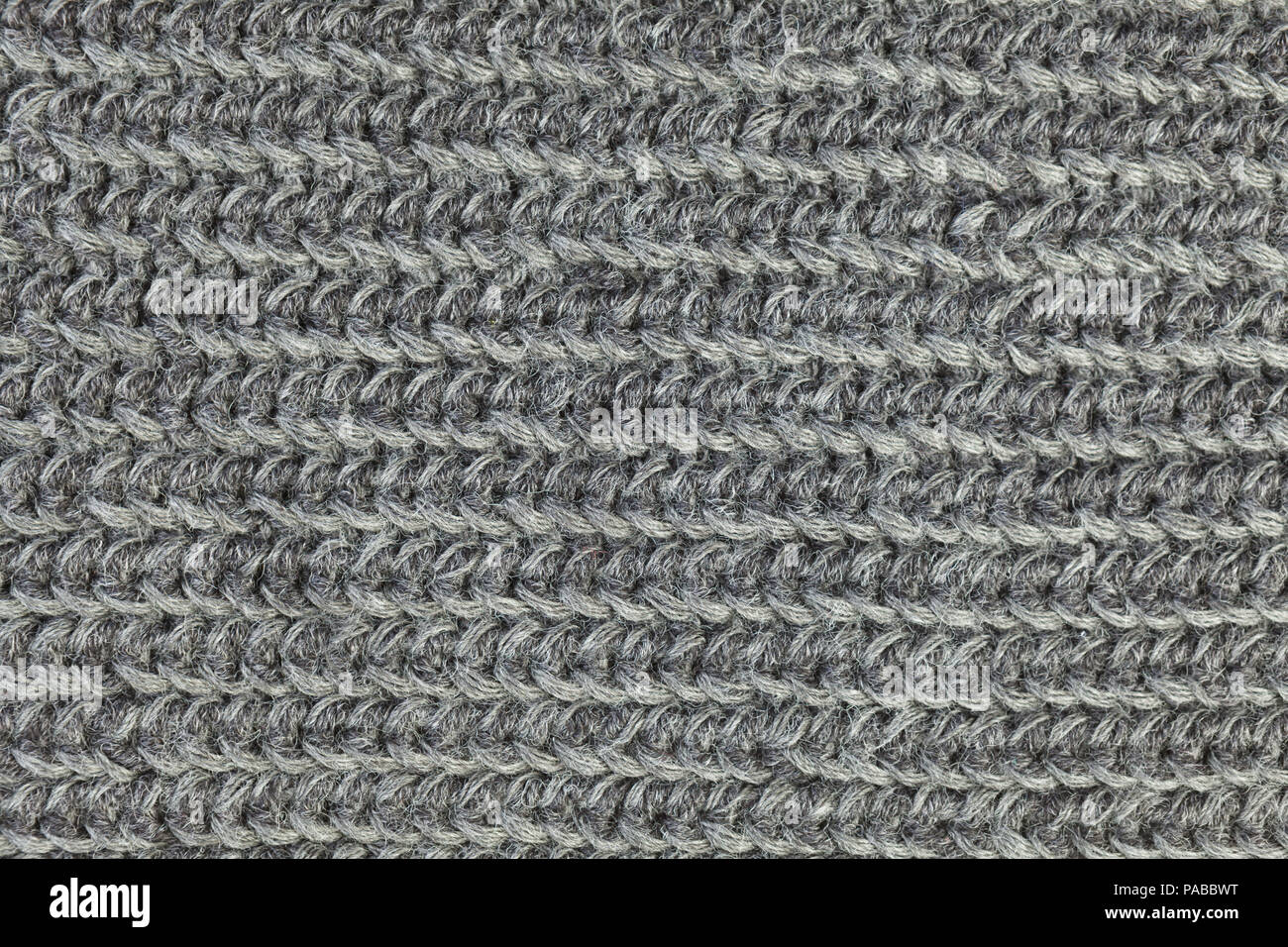 Gray large knitted knitwear texture closeup Stock Photo
