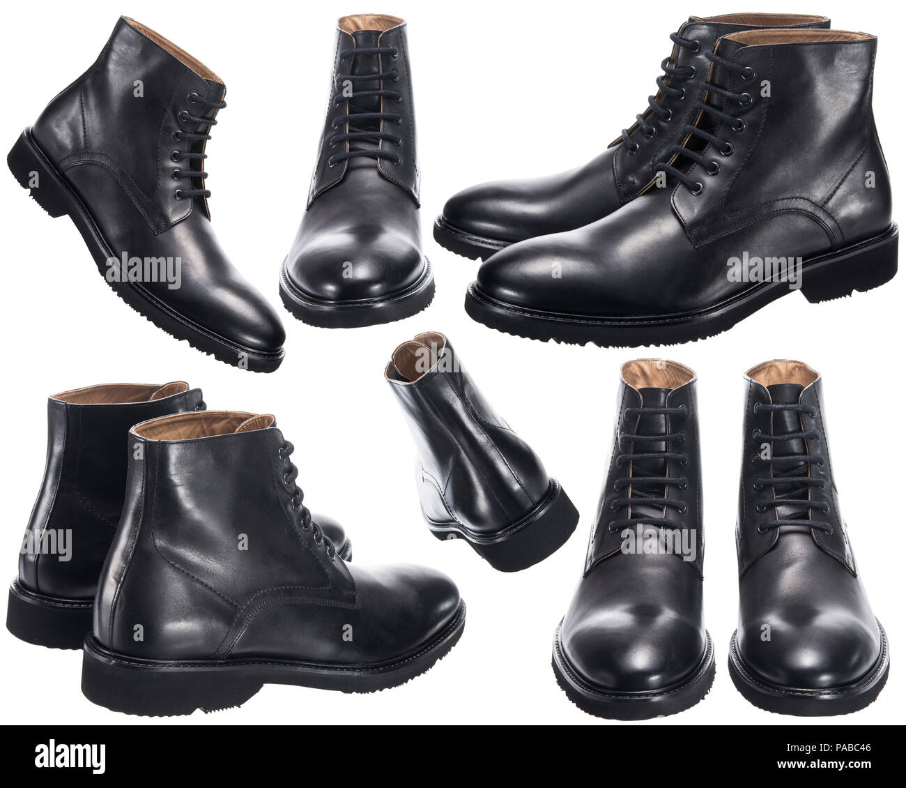 men's black shoes with laces Stock Photo Alamy