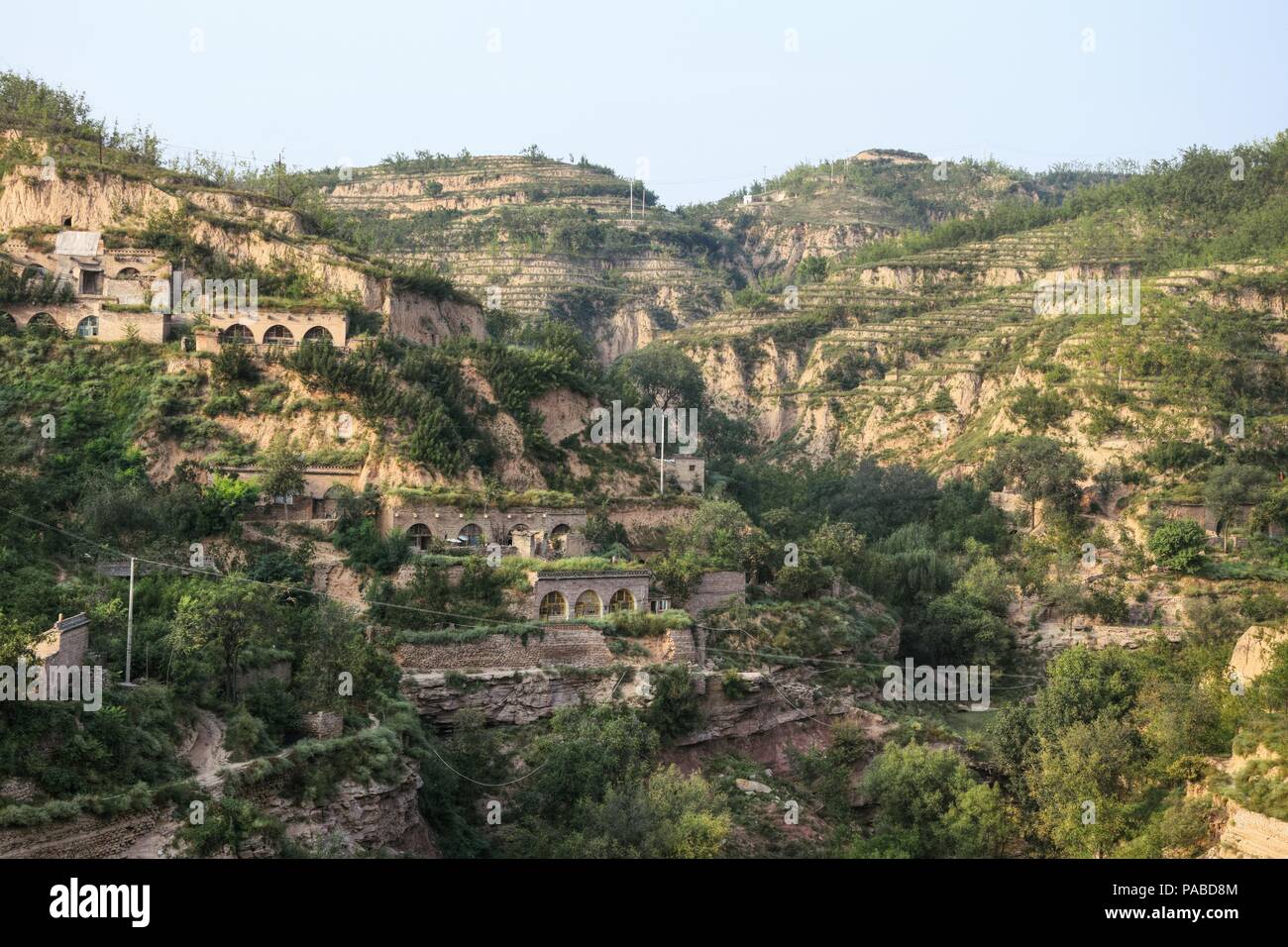 The old village Lijiashan and its cave´s dwellings is located near ...