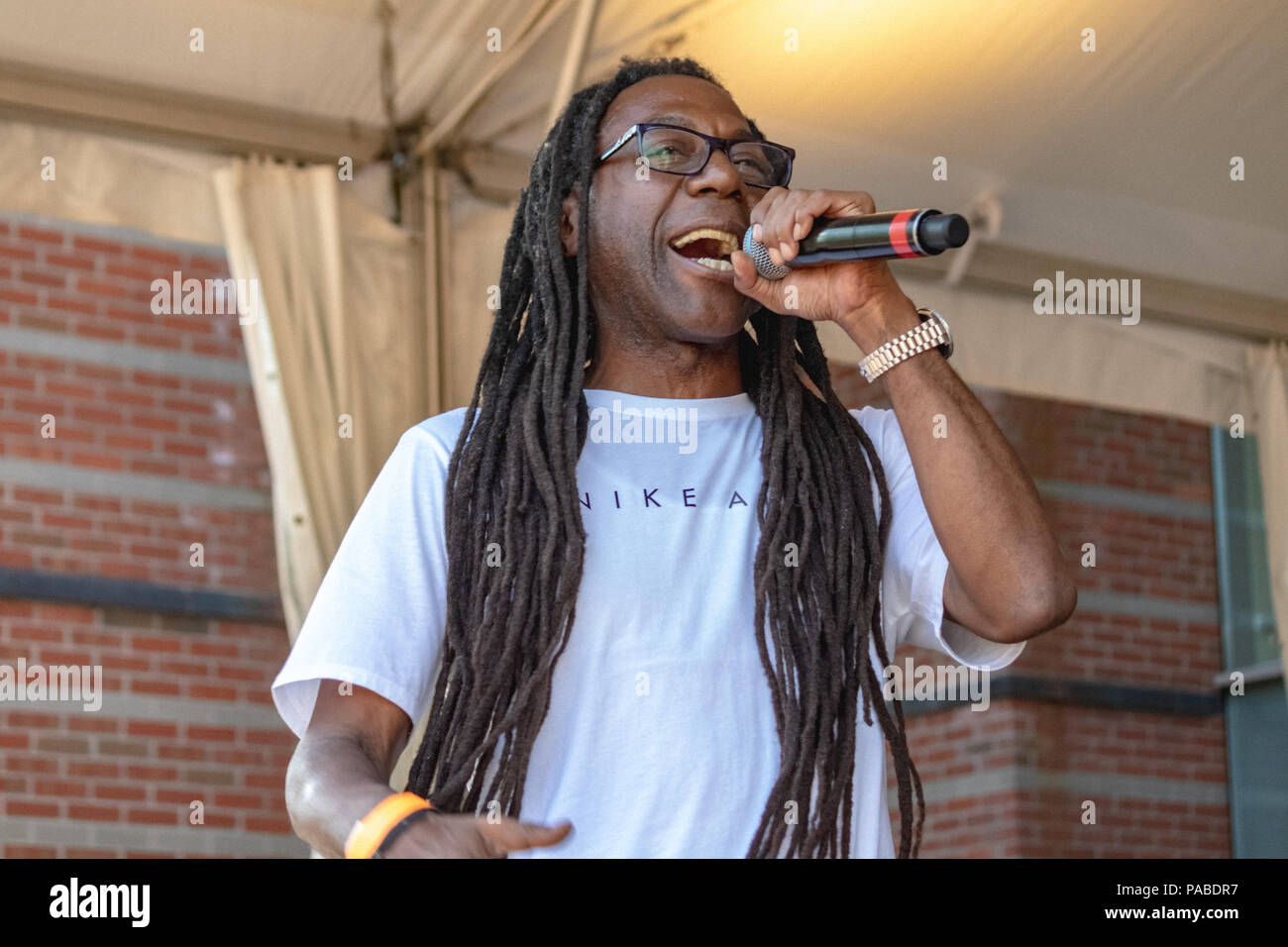 BUSY BEE HOSTING EPMD CONCERT AT NJ PAC July 19,2018 Stock Photo