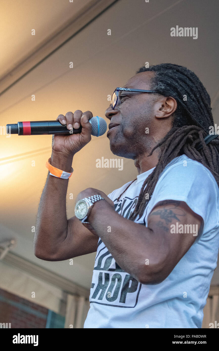 BUSY BEE HOSTING EPMD CONCERT AT NJ PAC July 19,2018 Stock Photo