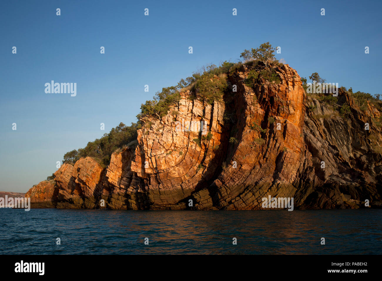 Syncline Geology, The Kimberley, Western Australia Stock Photo