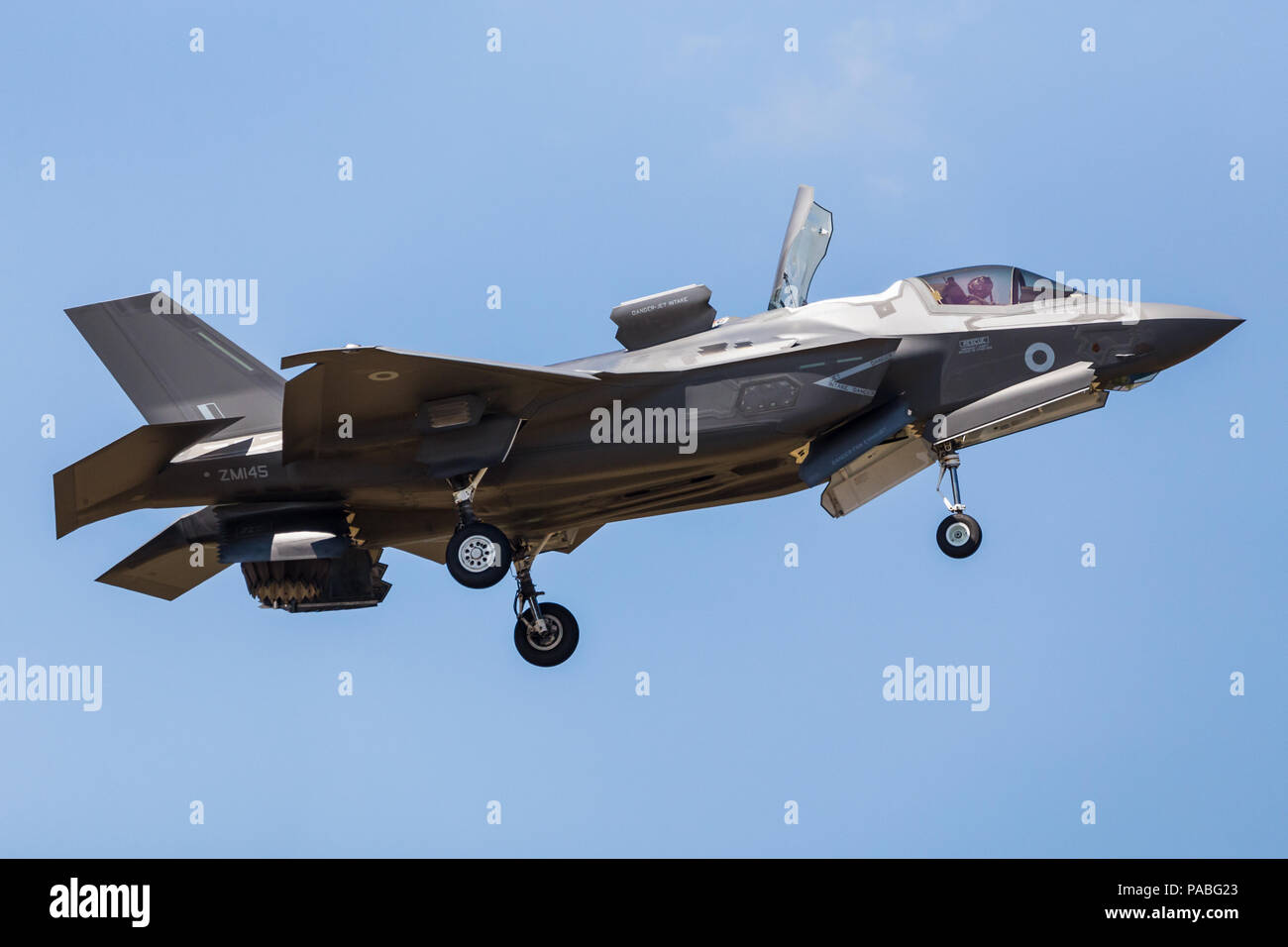 RAF Lockheed Martin F-35B Lightning II pictured at the 2018 Royal International Air Tattoo at RAF Fairford in Gloucestershire. Stock Photo