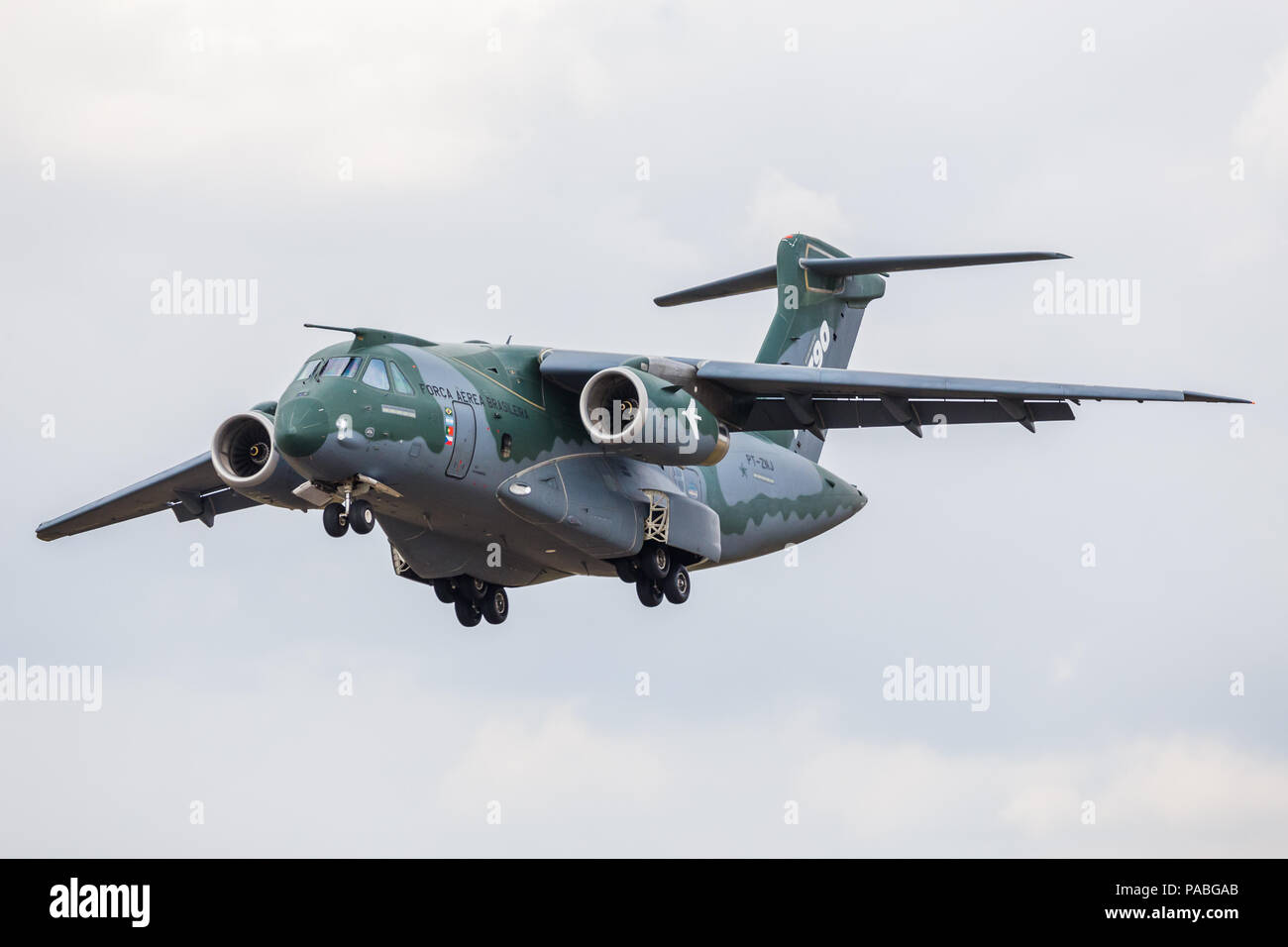 KC-390 Embraer pictured at the 2018 Royal International Air Tattoo at RAF Fairford in Gloucestershire. Stock Photo