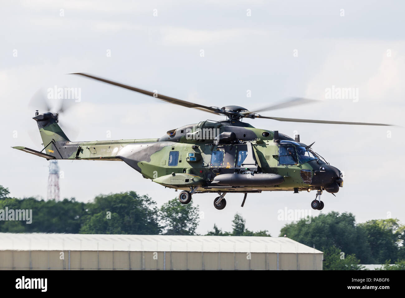 Finnish Army Aviation NH90 TTH pictured at the 2018 Royal International Air Tattoo at RAF Fairford in Gloucestershire. Stock Photo