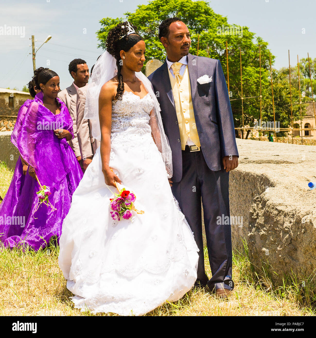 Unidentified Ethiopian bride ...