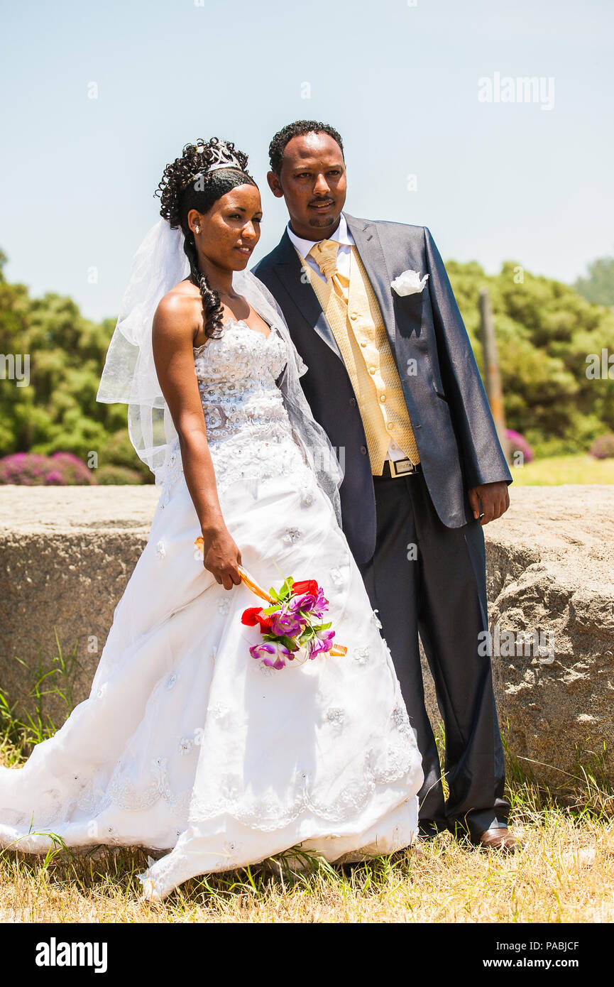 Unidentified Ethiopian bride ...