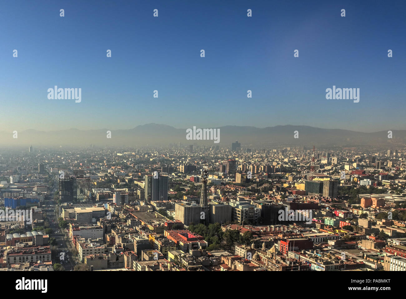 Mexico City from above, Mexico Stock Photo