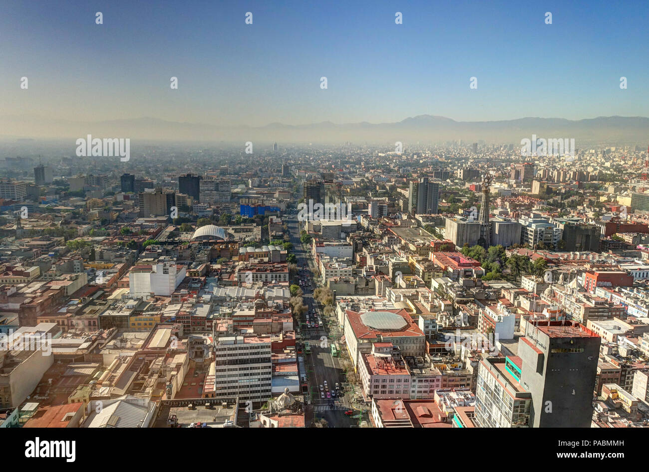 Mexico City from above, Mexico Stock Photo Alamy