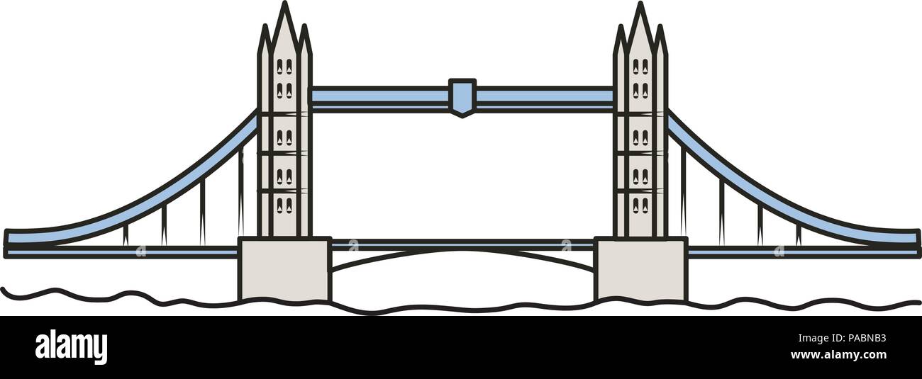 London Tower Bridge Linear Stock Vector Image & Art - Alamy