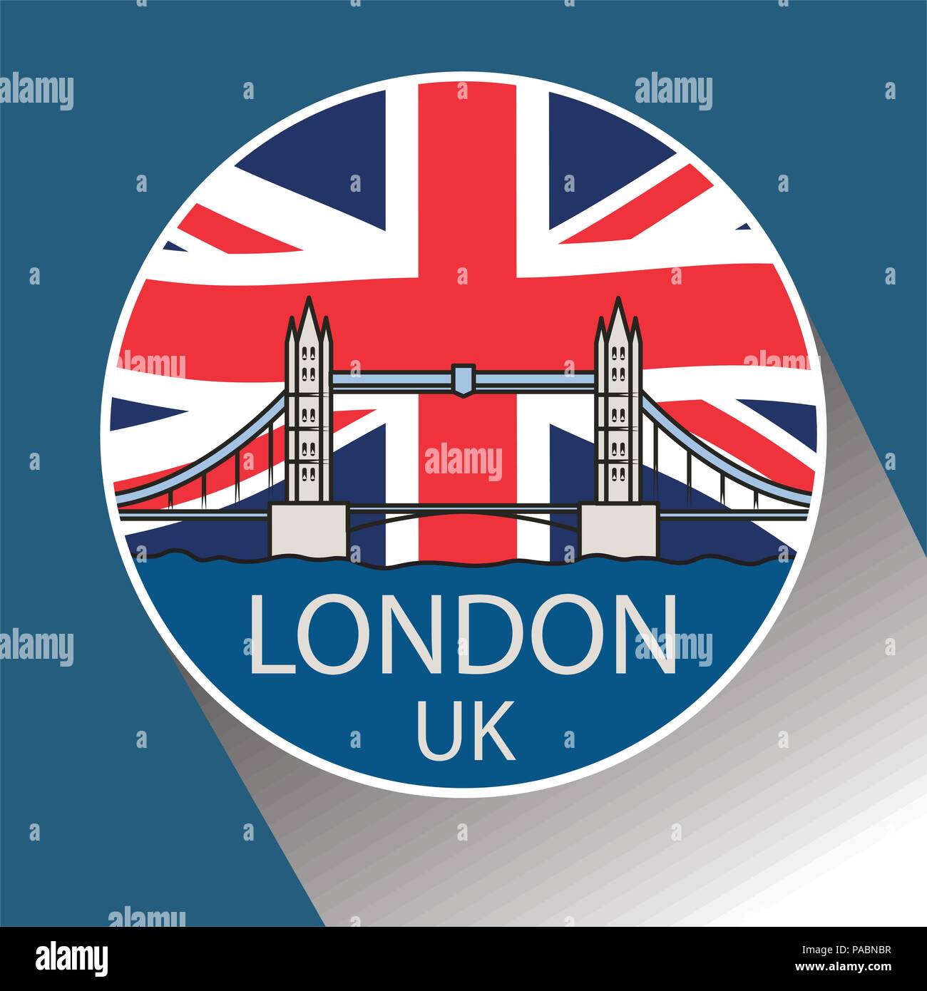 London Tower Bridge Linear Stock Vector Image & Art - Alamy