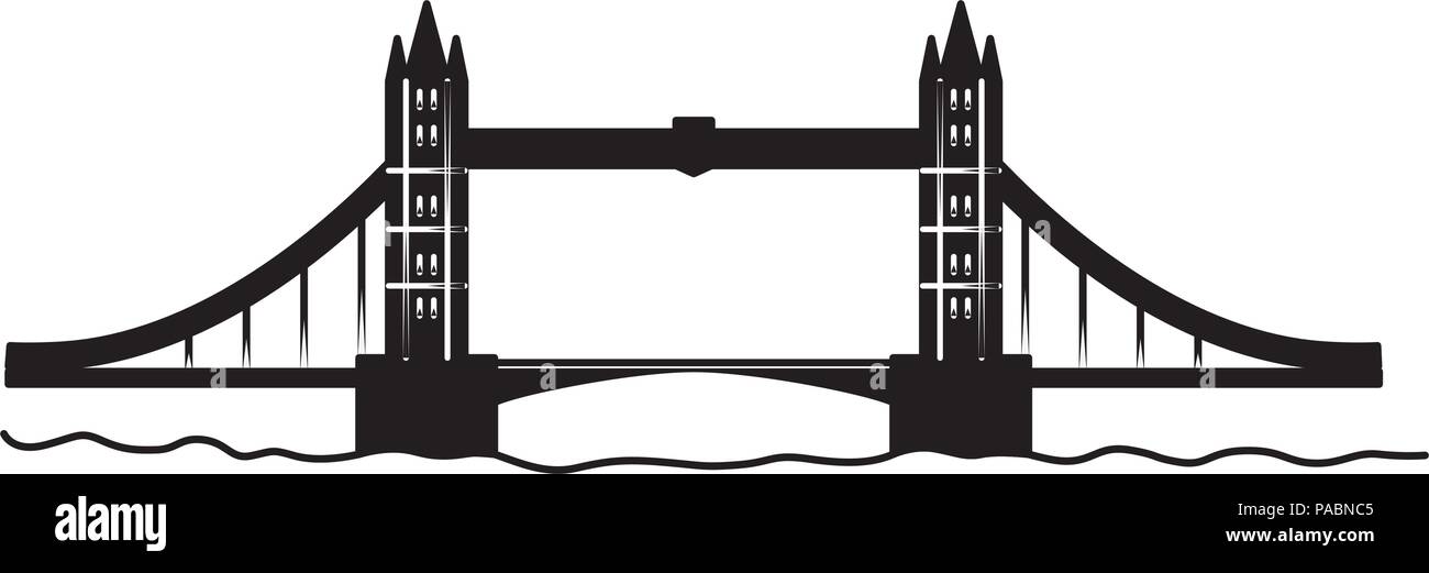 London Tower Bridge Linear Stock Vector Image & Art - Alamy
