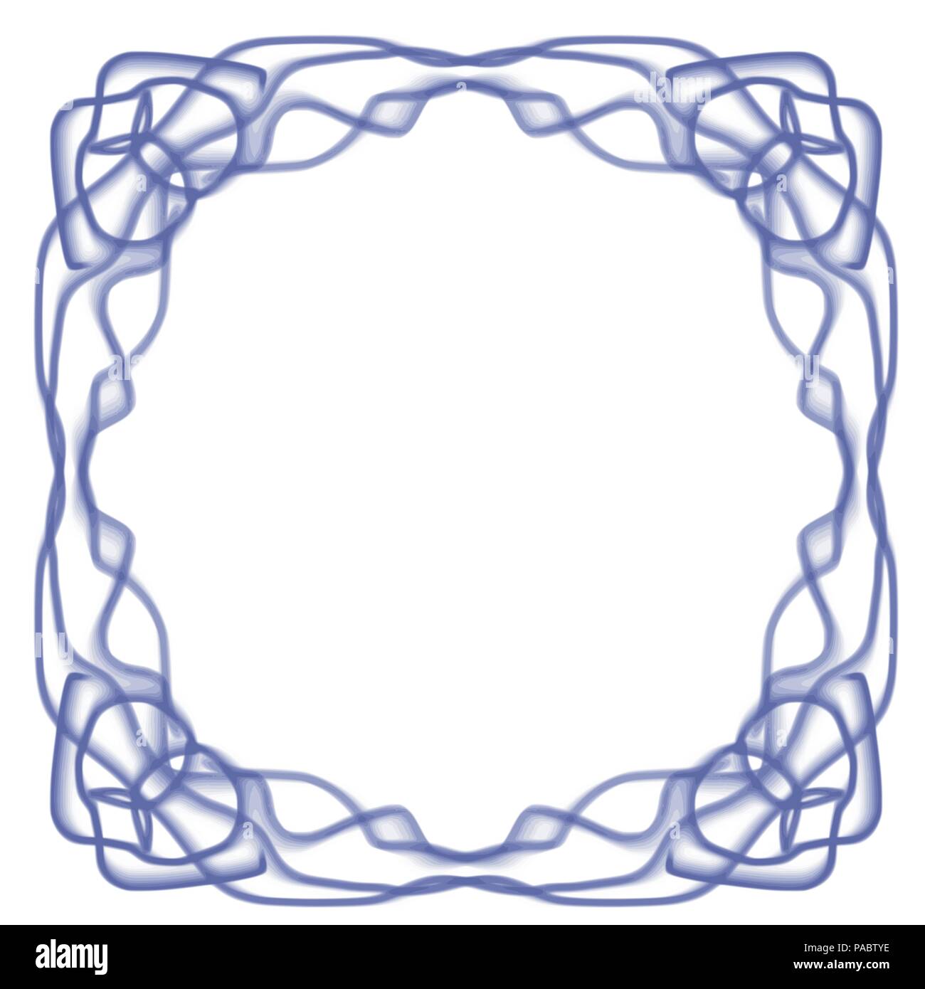 violet watercolor frame border mirror pattern, vector illustration ...