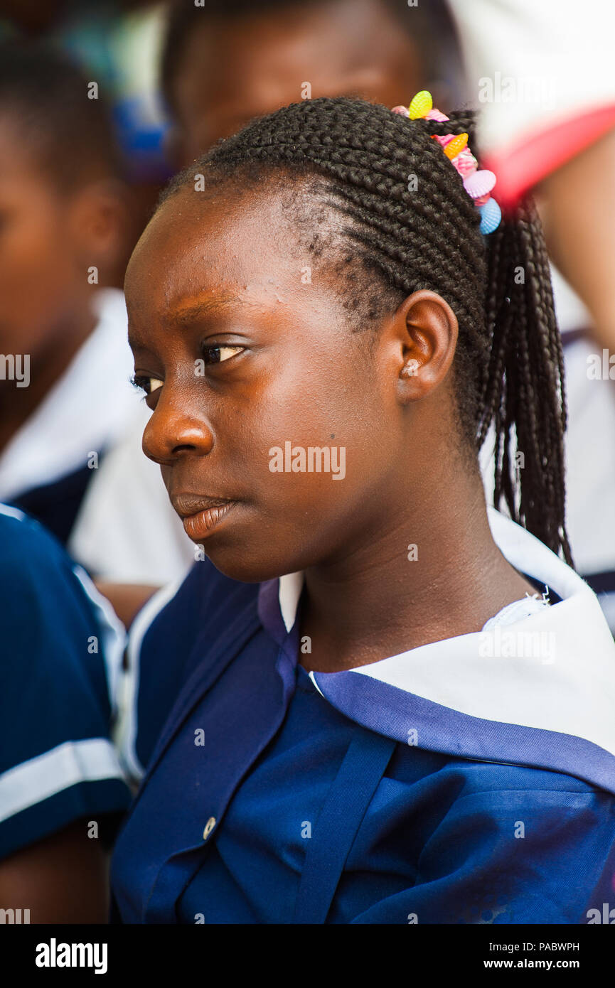 ACCRA, GHANA MARCH 4, 2013 A student from one of the Ghanaian