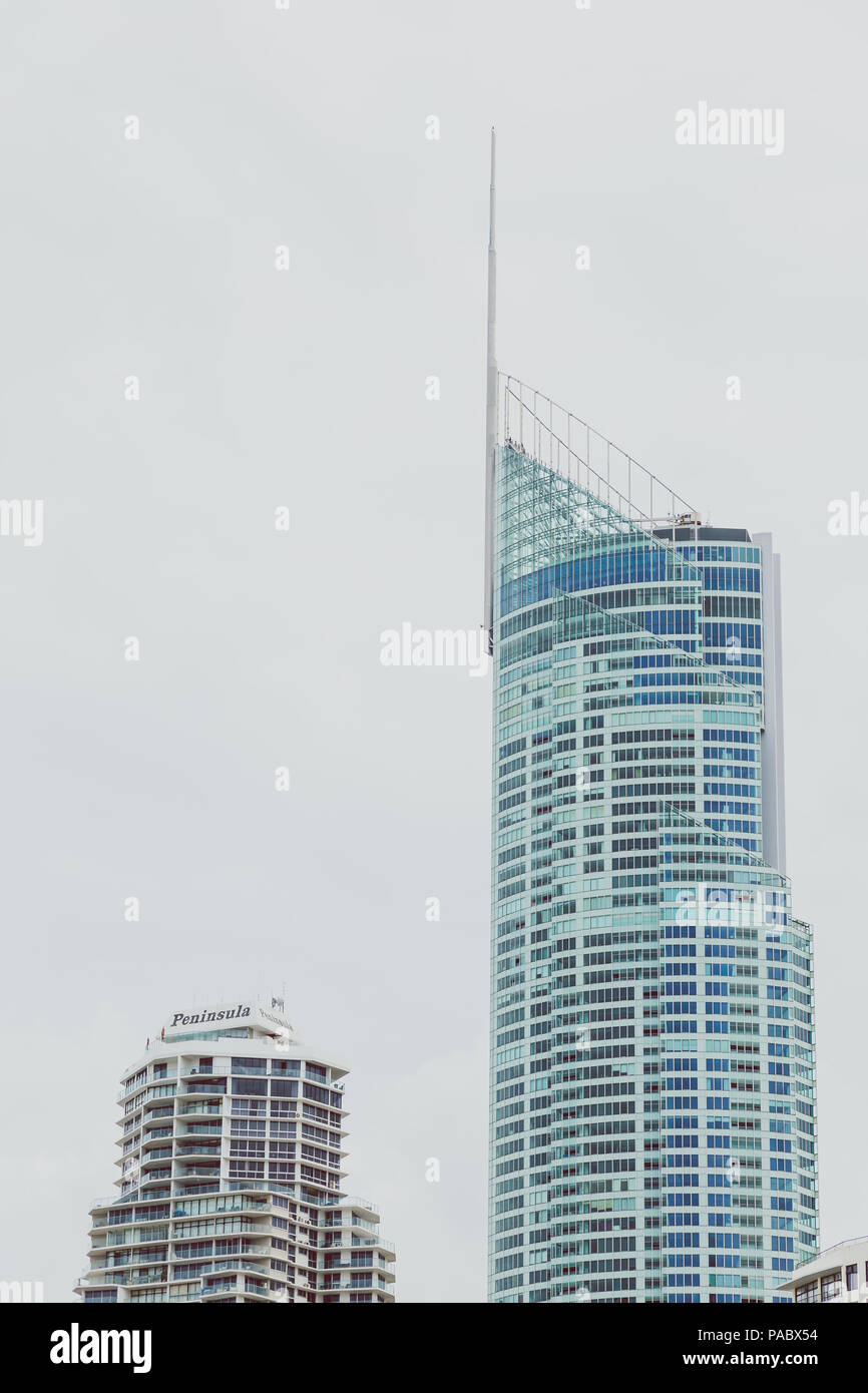 GOLD COAST, AUSTRALIA - January 5th, 2015: skyscraper high-rise ...