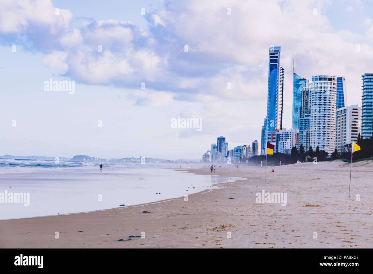 GOLD COAST, AUSTRALIA January 7th, 2015 view of Main Beach in Gold