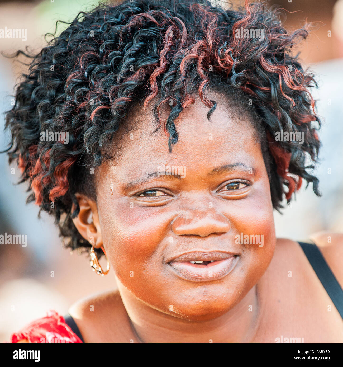 Accra Ghana March 4 2012 Unidentified Ghanaian Woman With
