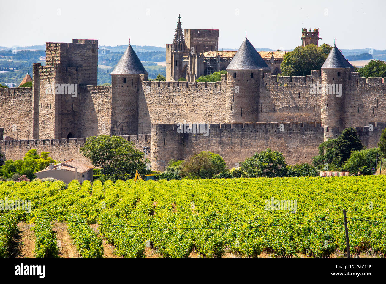 Carcassonne aerial hi-res stock photography and images - Alamy