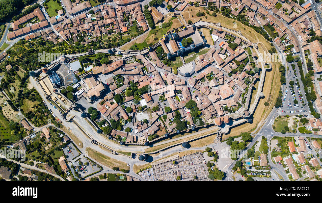 Carcassonne aerial hi-res stock photography and images - Alamy