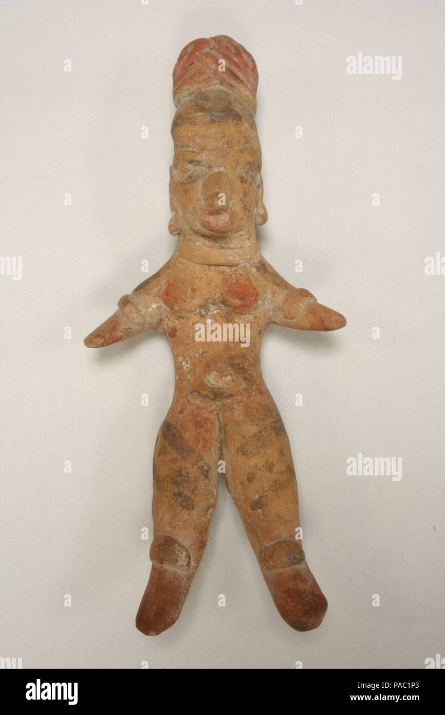 Female Figure. Culture: Tlatilco. Dimensions: Height 6-3/8 in.. Date: 12th-9th century B.C.. Museum: Metropolitan Museum of Art, New York, USA. Stock Photo