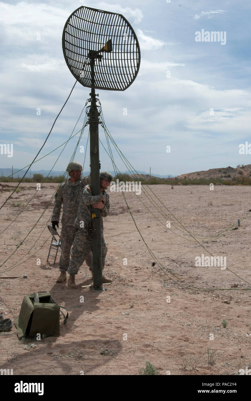 Sgt. Robert Ortiz, senior transmission systems operator Maintainer and