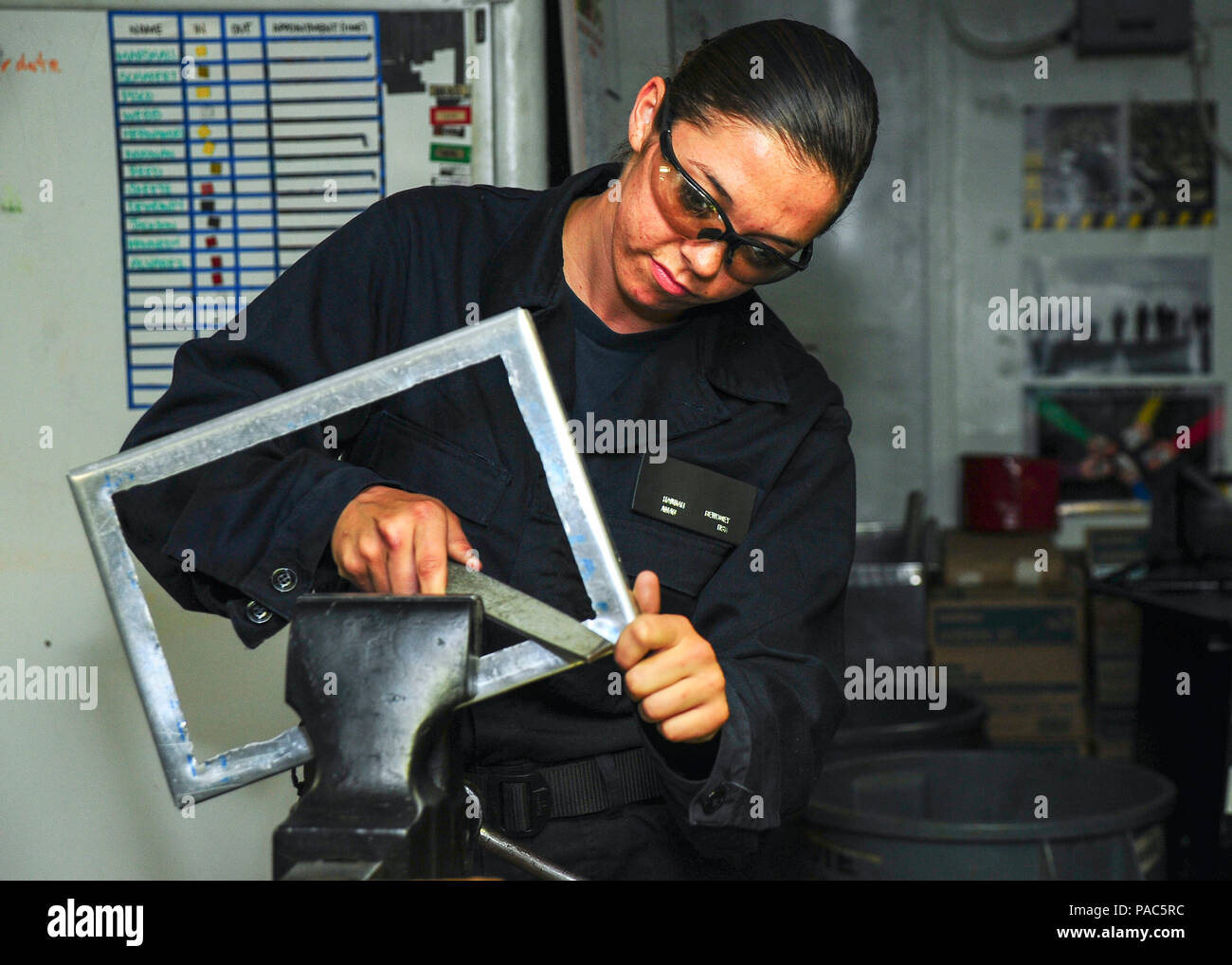 Aviation Structural Mechanics perform maintenance aboard aircraft ...