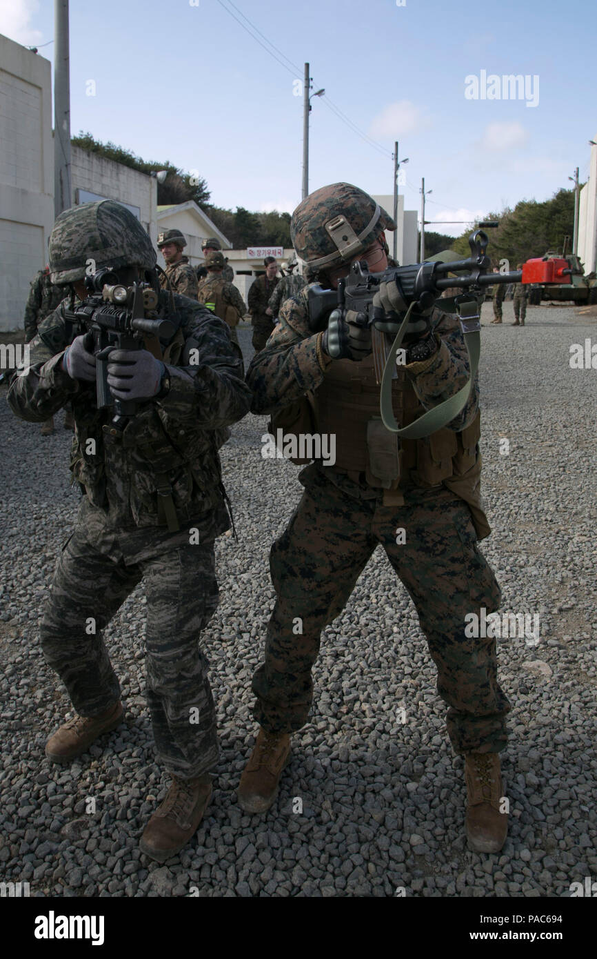 U.S. Marine Corps Lance Cpl. Jason Mongol, motorman, with Weapons ...