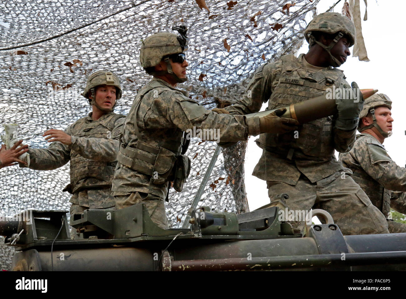 Airborne Artillerymen assigned to the 82nd Airborne Division Artillery