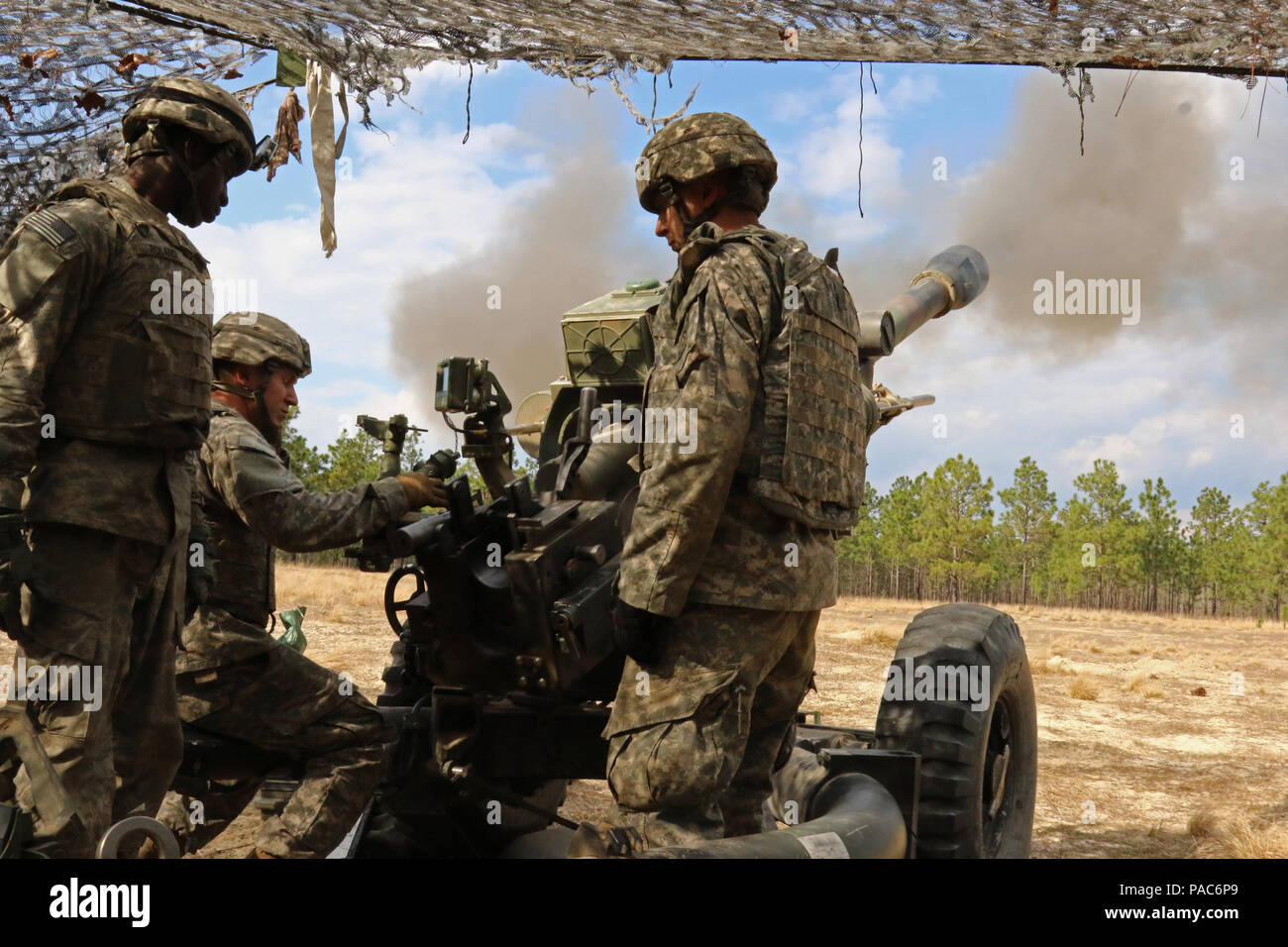 Airborne Artillerymen assigned to the 82nd Airborne Division Artillery