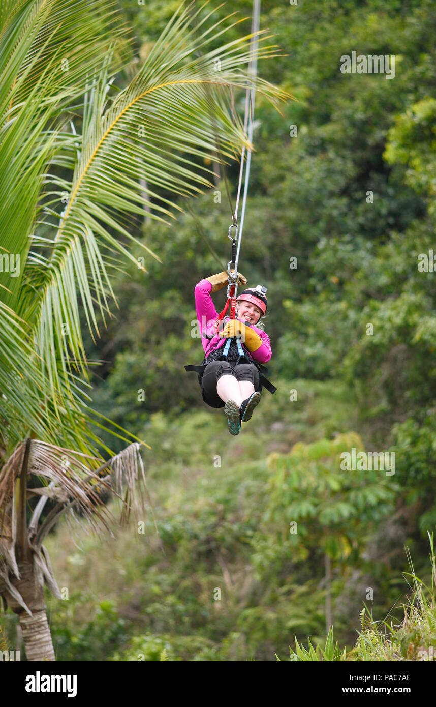 Dangerous zipline hires stock photography and images Alamy