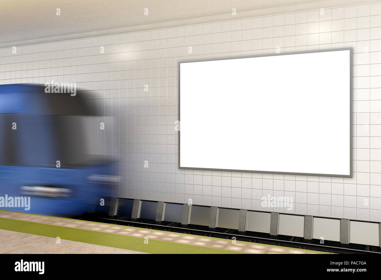Poster Mockup Train Station High Resolution Stock Photography And Images Alamy