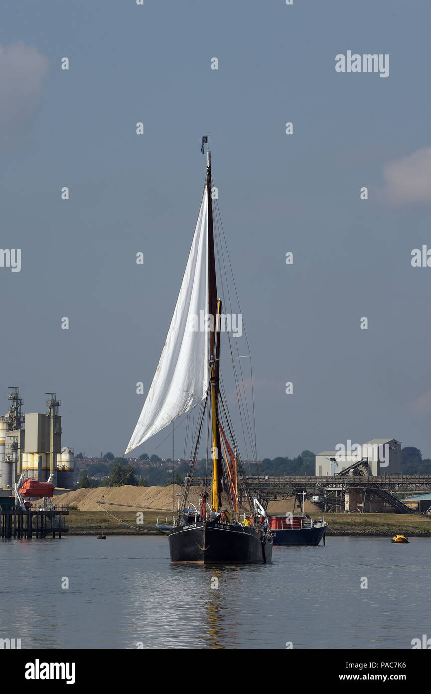 The 2018 Thames Barge race run by the association of Bargeman. The race ...