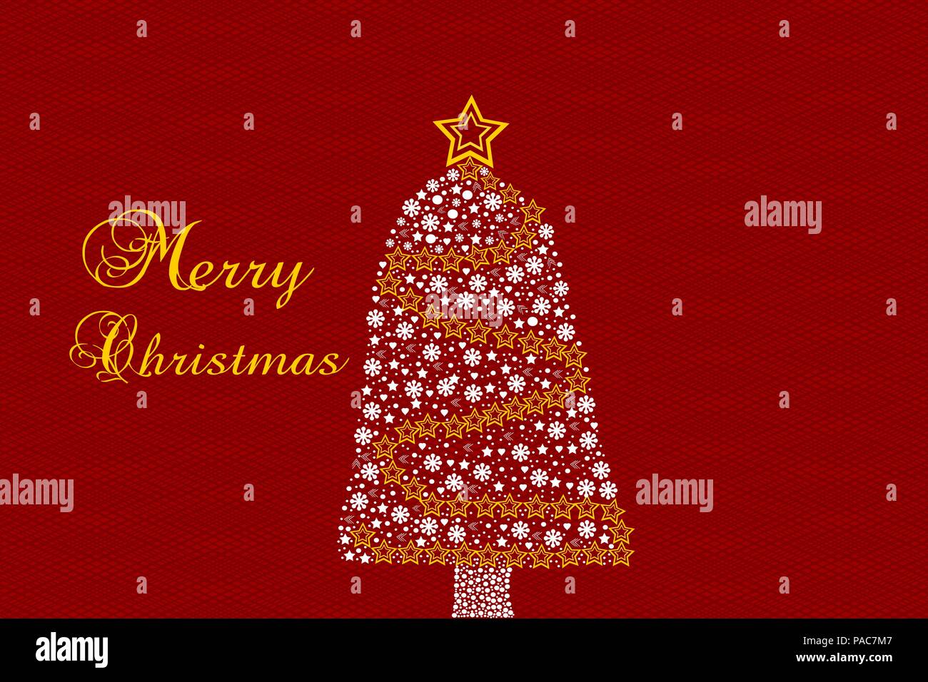 Merry christmas post card vector illustration Stock Vector Image & Art ...